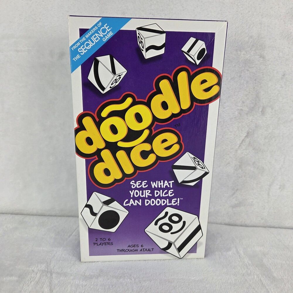 Doodle Dice Board Game 2005 Jax New Open Box Contents Sealed Complete